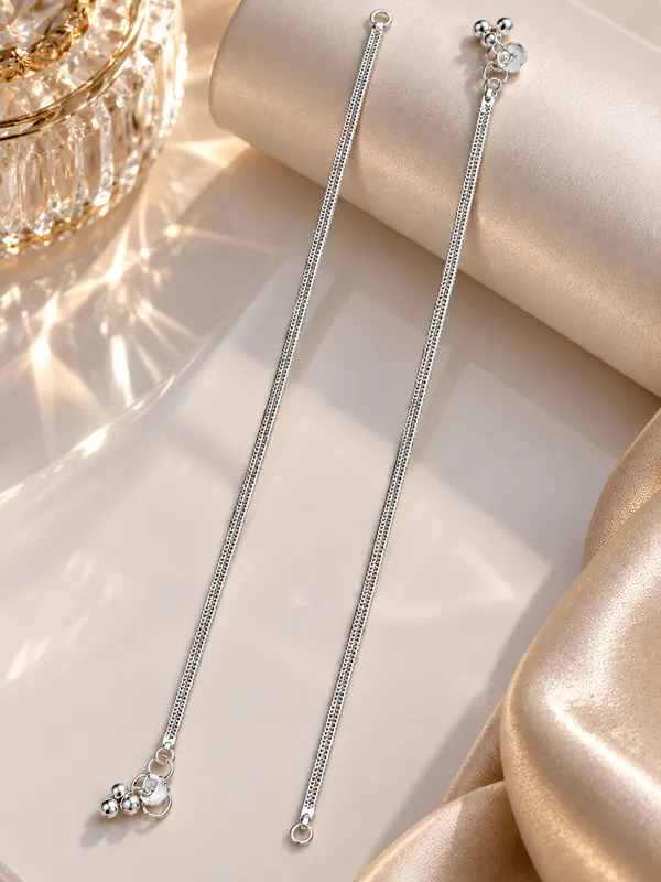 Silver_Plated_Pearl_Payal_/_Anklet_with_Double_Chain_&_Charms_–_10_Inch