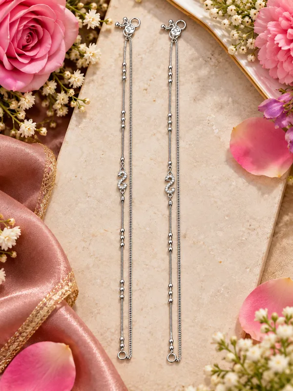 Silver_Plated_Pearl_Payal_/_Anklet_with_S_Design_–_10_Inch