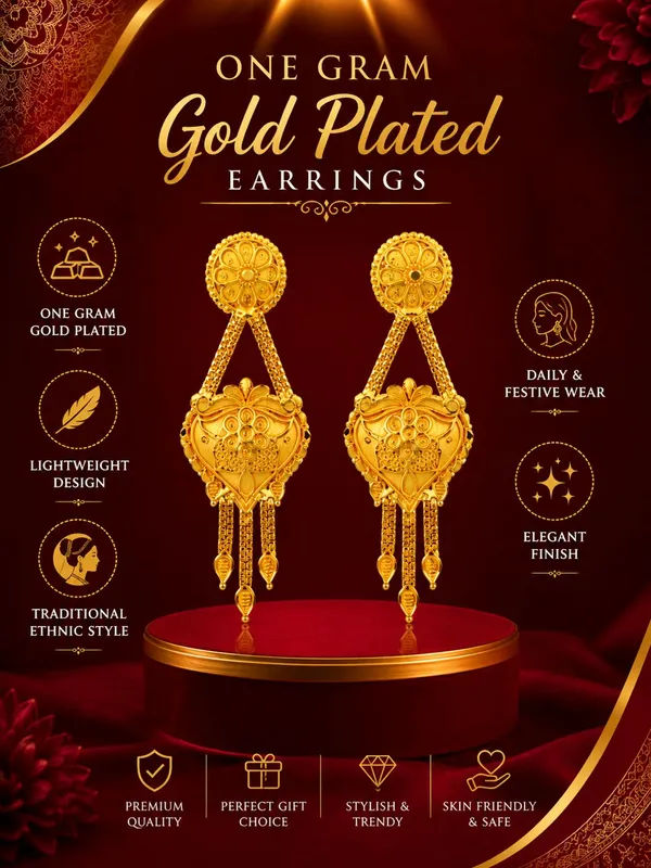 Traditional_Floral_Gold-Plated_Drop_Earrings
