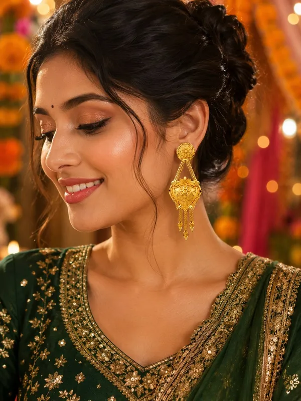Traditional_Floral_Gold-Plated_Drop_Earrings