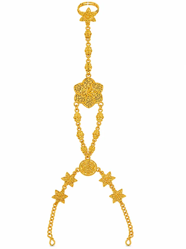 Traditional_Gold_Tone_Floral_Hathphool_for_Women