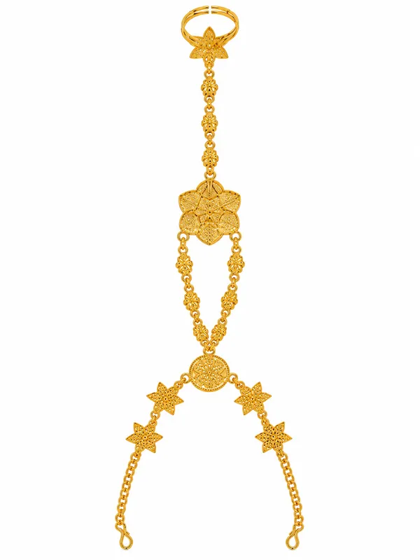 Traditional_Gold_Tone_Floral_Hathphool_for_Women