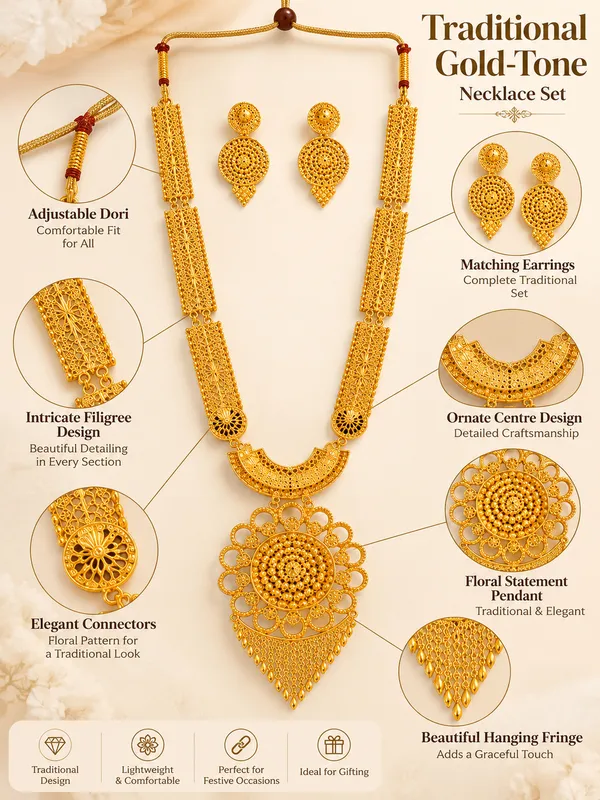 Traditional_Gold_Tone_Look_Necklace_Set_with_Matching_Earrings__Adjustable_Dori