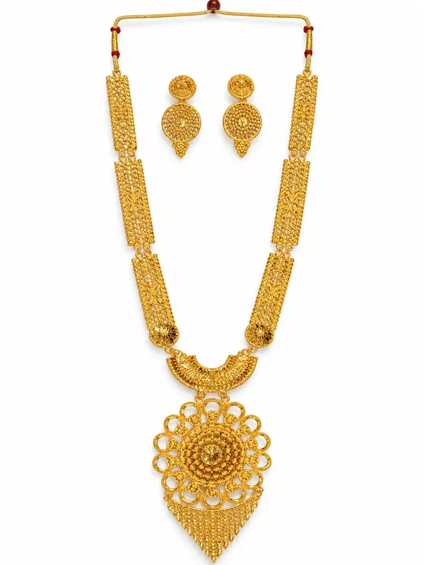 Traditional_Gold_Tone_Look_Necklace_Set_with_Matching_Earrings__Adjustable_Dori