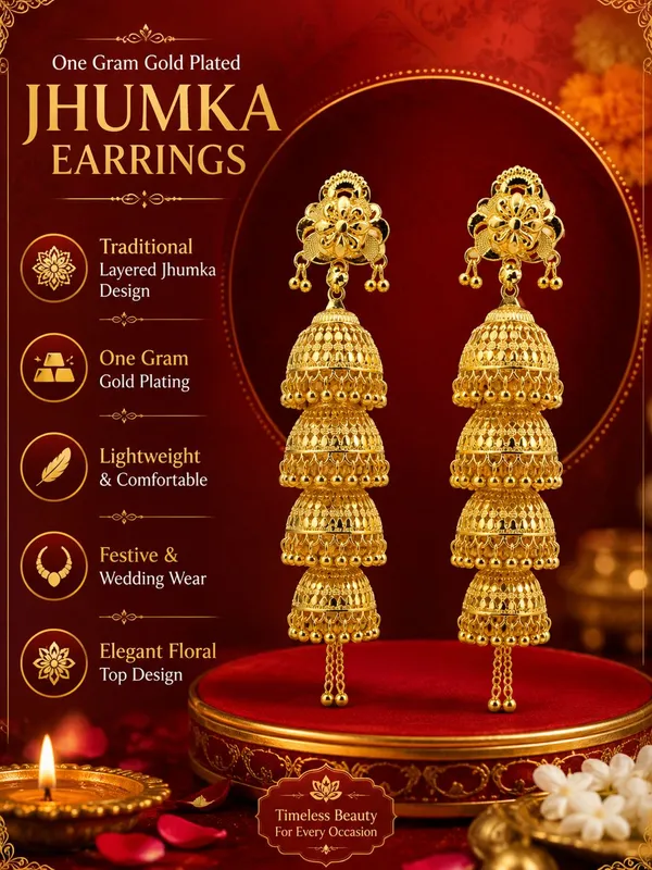 Traditional_Multi-Layer_Gold_Plated_Jhumka_Earrings