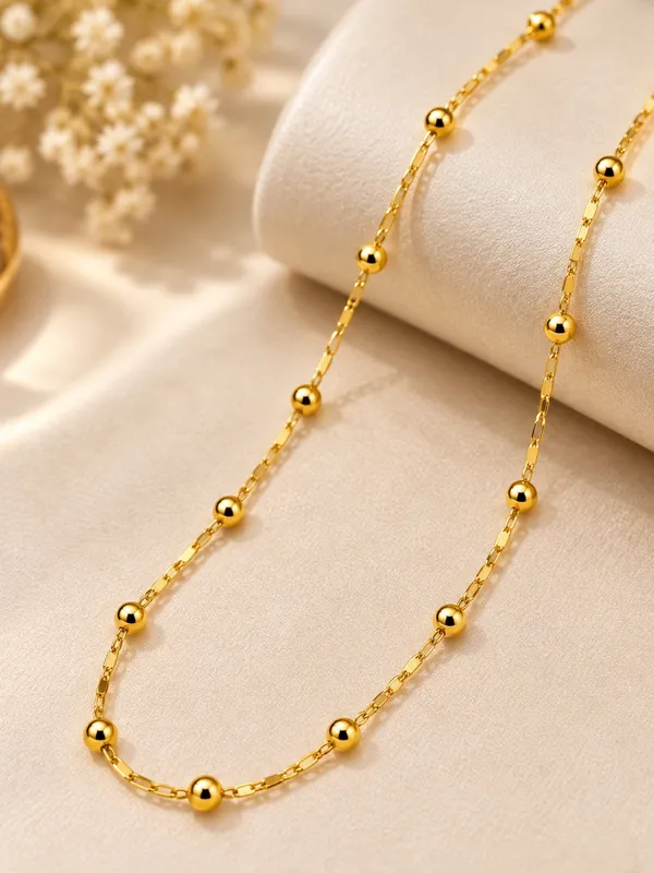 Women_Gold_Plated_Beaded_Chain_Necklace_–_20_Inch,_Minimal_Round_Bead_Design_with_S-Type_Hook