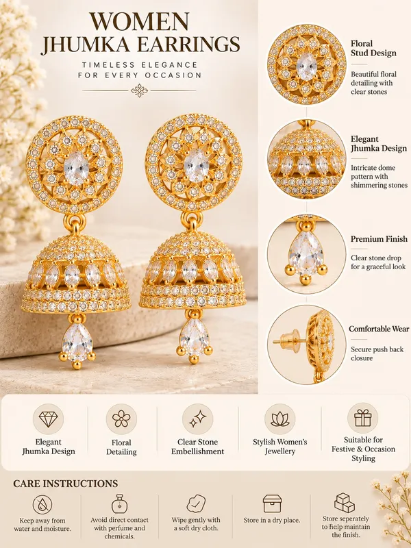 Women_Gold_Tone_Crystal_Jhumka_Earrings