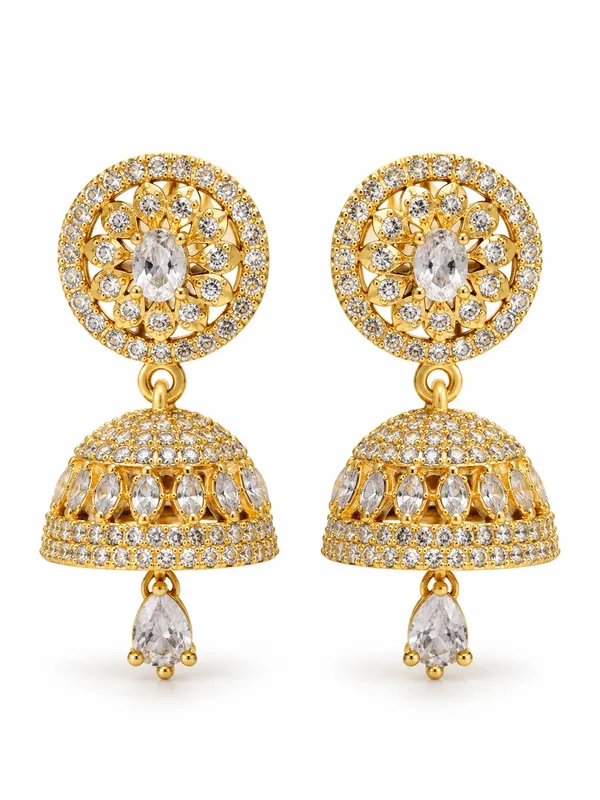 Women_Gold_Tone_Crystal_Jhumka_Earrings