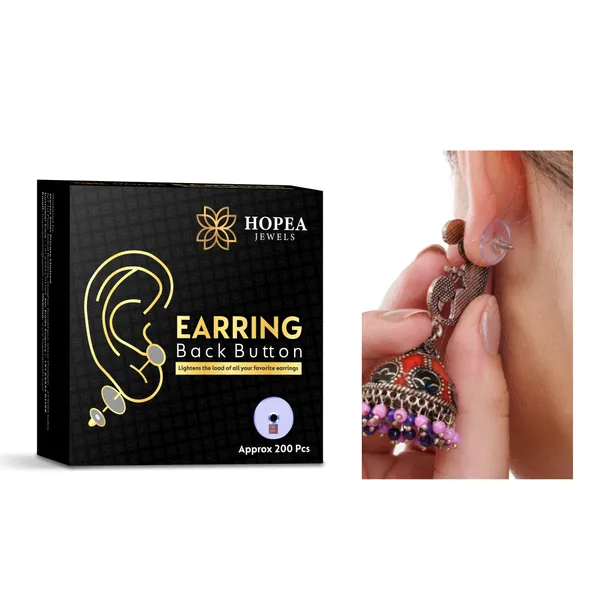 Hopea_Ear_Buttons_for_Earrings_(200_Pcs)_|_Earring_Back_Button_Support_|_Invisible_Ear_Lobe_Support_|_Earring_Stopper_Back_Button_for_Droopy_Earrings