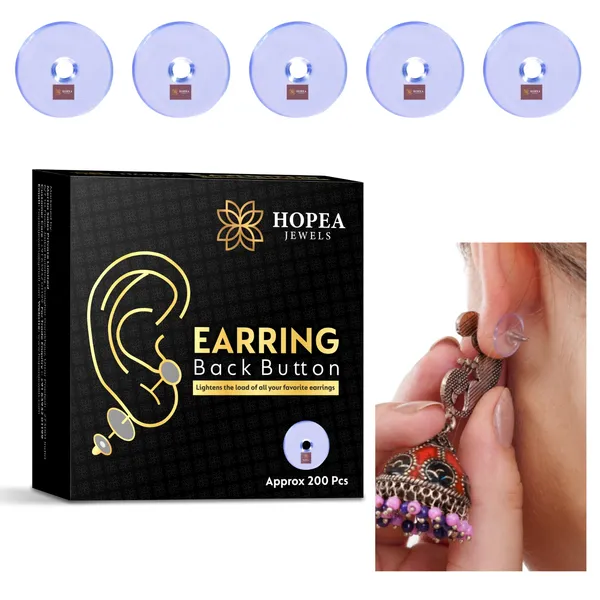 Hopea_Ear_Buttons_for_Earrings_(200_Pcs)_|_Earring_Back_Button_Support_|_Invisible_Ear_Lobe_Support_|_Earring_Stopper_Back_Button_for_Droopy_Earrings