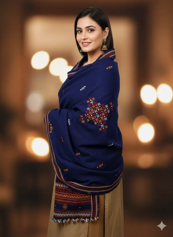 Winter_Special_Bhujodi_Hand_Weaving_Kutchi_KH_Four_Corner_Shawl_for_women_NAVY_BLUE