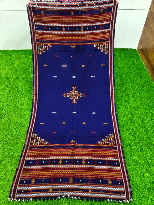 Winter_Special_Bhujodi_Hand_Weaving_Kutchi_KH_Four_Corner_Shawl_for_women_NAVY_BLUE