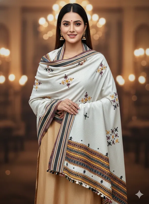 Winter_Special_Bhujodi_Hand_Weaving_Kutchi_By_KH_Choumukh_Shawl_for_women_WHITE