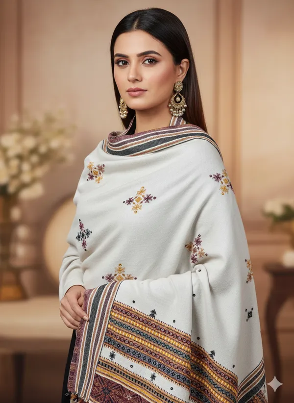 Winter_Special_Bhujodi_Hand_Weaving_Kutchi_By_KH_Choumukh_Shawl_for_women_WHITE