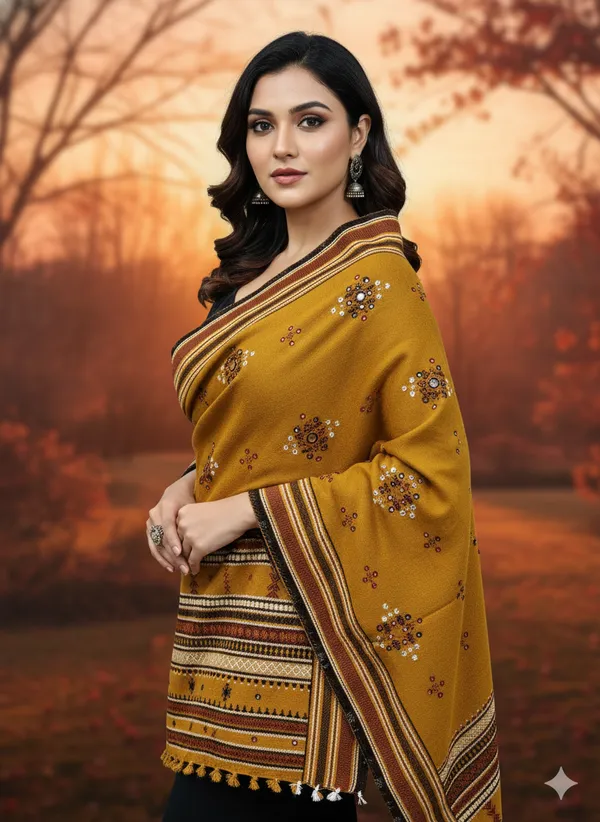 Winter_Special_Bhujodi_Hand_Weaving_Kutchi_KH_Thirteen_Butta_Shawl_for_women_MUSTARD