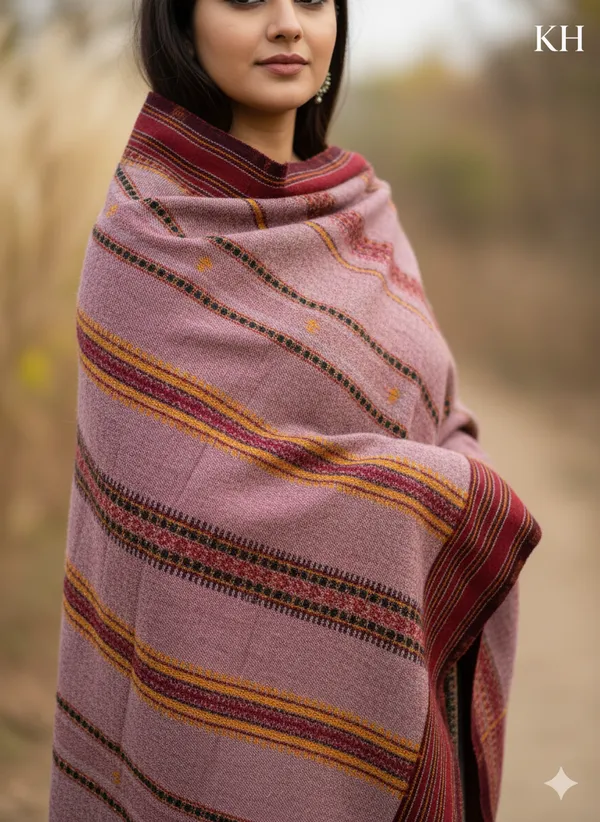 Maroon_Winter_Special_Bhujodi_Hand_Weaving_Kutchi_Kh_All_Over_Super_Shawl_For_Women