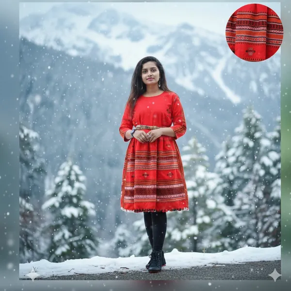 Winter_Special_New_Designer_Kutch_Work_Woolen_Kurti_For_Women__Red