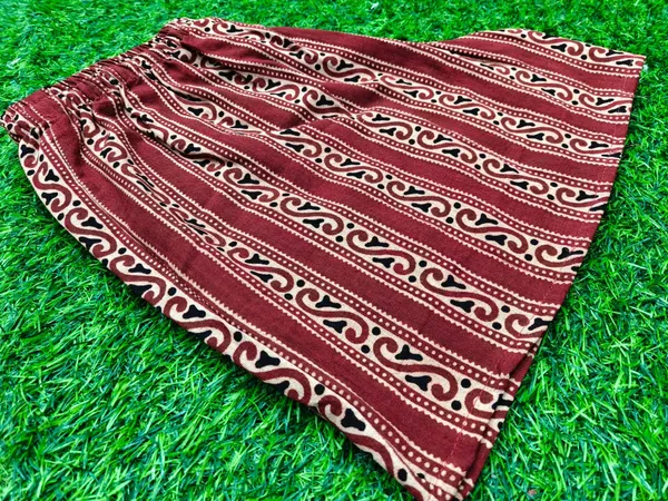 summer_special_pure_cotton_original_Ajarakh_Hand_Block_Printed_Shorts_for_women__KH_Ajarakh_shorts_MAROON__12/free_sizs_/suitable_up_to_xl_/full_stitched_/original_Ajarakh_Hand_block_printed_material/