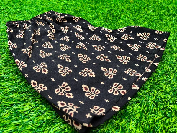summer_special_pure_cotton_original_Ajarakh_Hand_Block_Printed_Shorts_for_women__KH_Ajarakh_shorts_black_06/free_sizs_/suitable_up_to_xl_/full_stitched_/original_Ajarakh_Hand_block_printed_material/