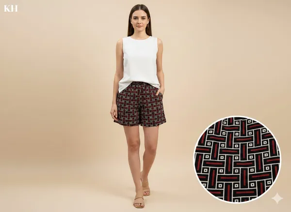 summer_special_pure_cotton_original_Ajarakh_Hand_Block_Printed_Shorts_for_women__KH_Ajarakh_shorts_black_13/free_sizs_/suitable_up_to_xl_/full_stitched_/original_Ajarakh_Hand_block_printed_material/