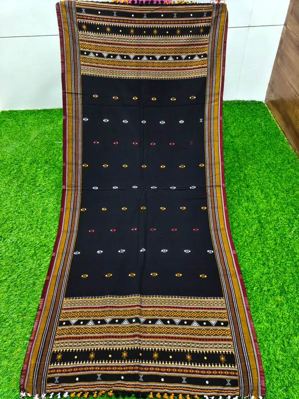 Winter_Special_Bhujodi_Hand_Weaving_Kutchi_KH_Butti_Shawl_for_women_Black