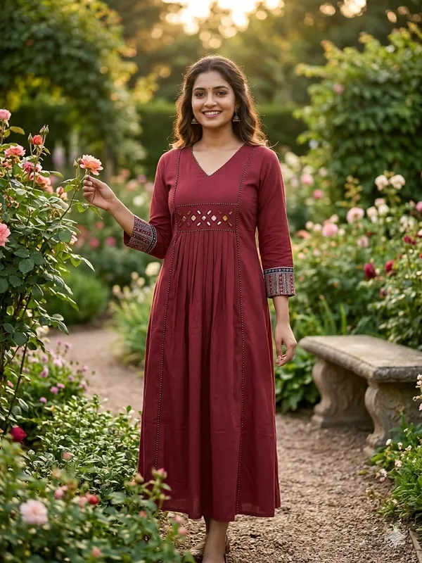 PREMIUM_COTTON_FROCK_STYLE_DESIGNER_KURTI_By_KH_PREMIUM_CLOTHING_BRAND