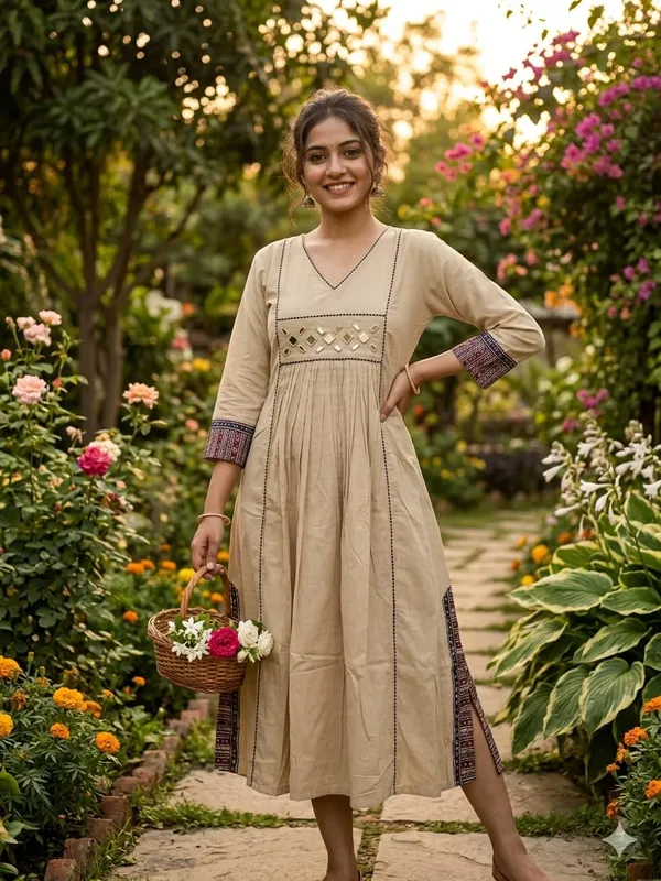 PREMIUM_COTTON_FROCK_STYLE_DESIGNER_KURTI_By_KH_PREMIUM_CLOTHING_BRAND