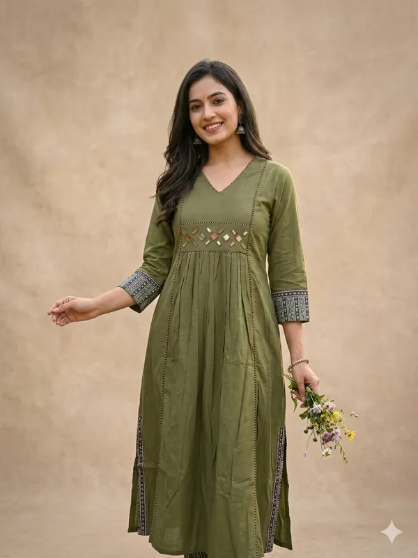 PREMIUM_COTTON_FROCK_STYLE_DESIGNER_KURTI_By_KH_PREMIUM_CLOTHING_BRAND