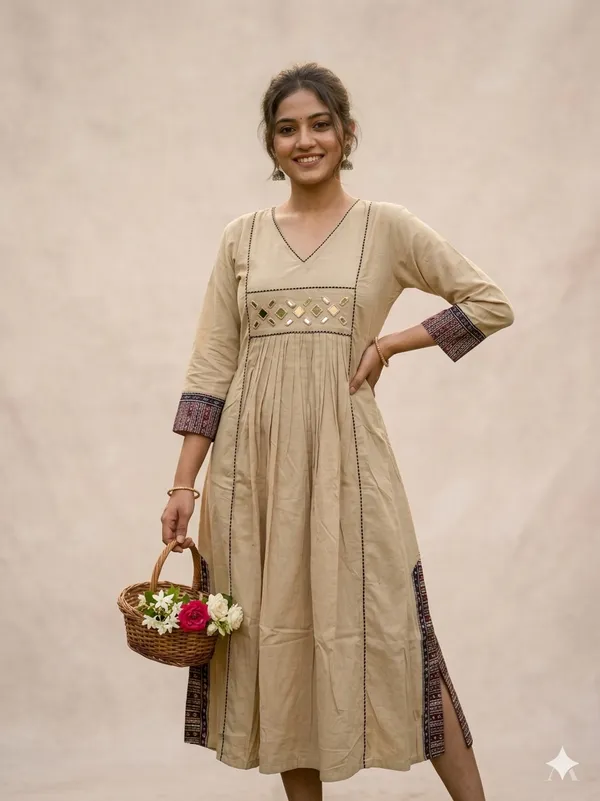 PREMIUM_COTTON_FROCK_STYLE_DESIGNER_KURTI_By_KH_PREMIUM_CLOTHING_BRAND