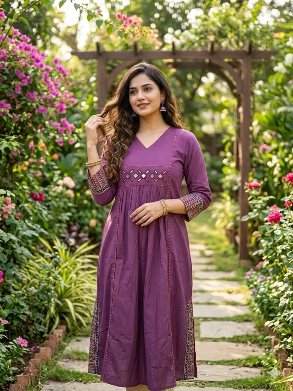 PREMIUM_COTTON_FROCK_STYLE_DESIGNER_KURTI_By_KH_PREMIUM_CLOTHING_BRAND