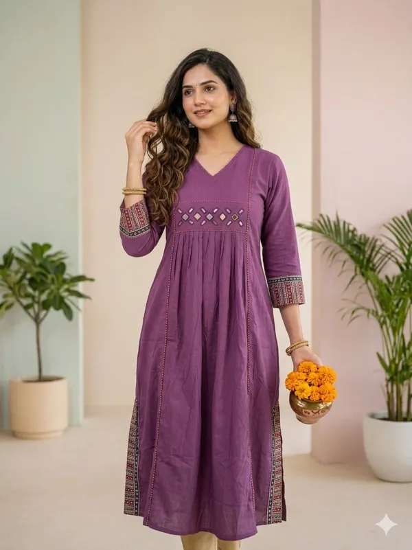 PREMIUM_COTTON_FROCK_STYLE_DESIGNER_KURTI_By_KH_PREMIUM_CLOTHING_BRAND