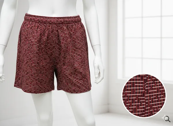 Summer_Special_Pure_Cotton_Original_Ajarakh_Hand_Block_Printed_Shorts_for_women__KH_Ajarakh_Marron_Shorts_05|_free_size|Suitable_upto_Xl|_full_Stitched|original_Ajarakh_Hand_block_printed_material|