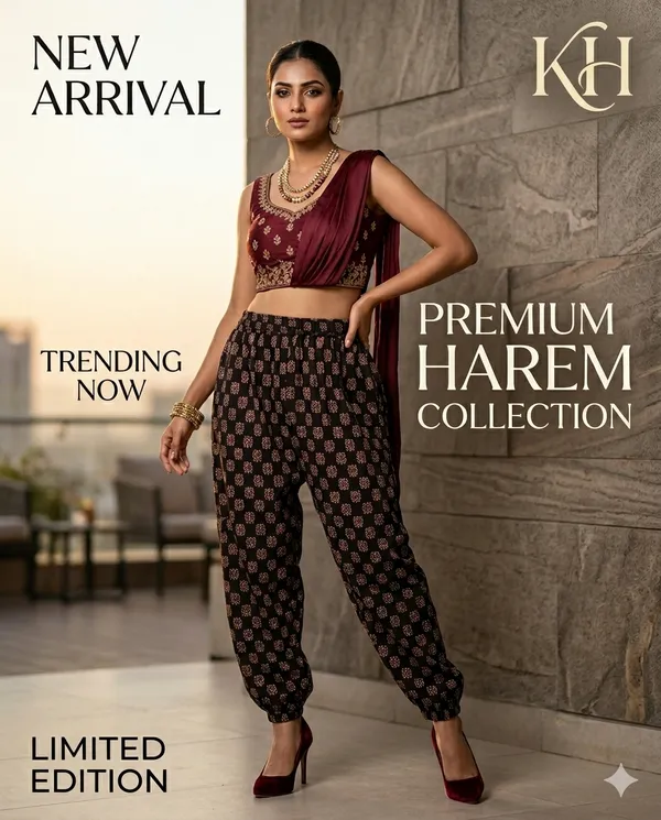 Summer_Special_Pure_Cotton_Original_Ajrakh_Hand_Block_Printed_Harem_Pant_for_women_KH_Ajrakh_Harem_Black_02_|_free_size_|Suitable_upto_Xl_|_full_Stitched_|_Original_Ajrakh_Hand_block_printed|