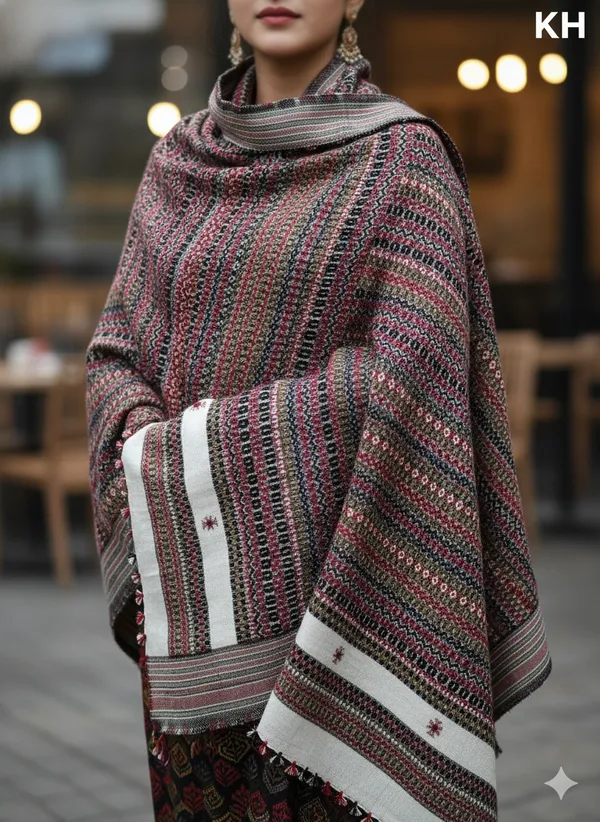 Winter_Special_Bhujodi_Hand_Weaving_Kutchi_KH_Full_Colour_Shawl_for_women_White