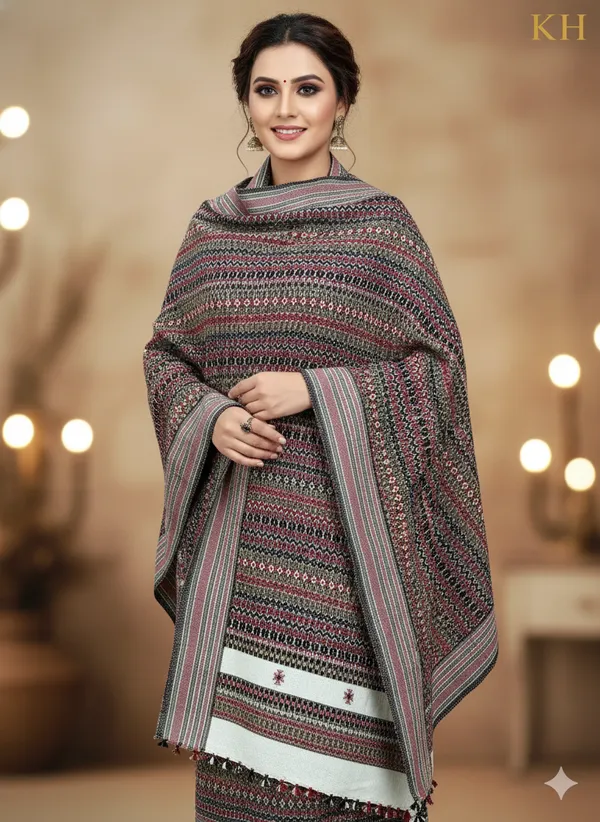 Winter_Special_Bhujodi_Hand_Weaving_Kutchi_KH_Full_Colour_Shawl_for_women_White