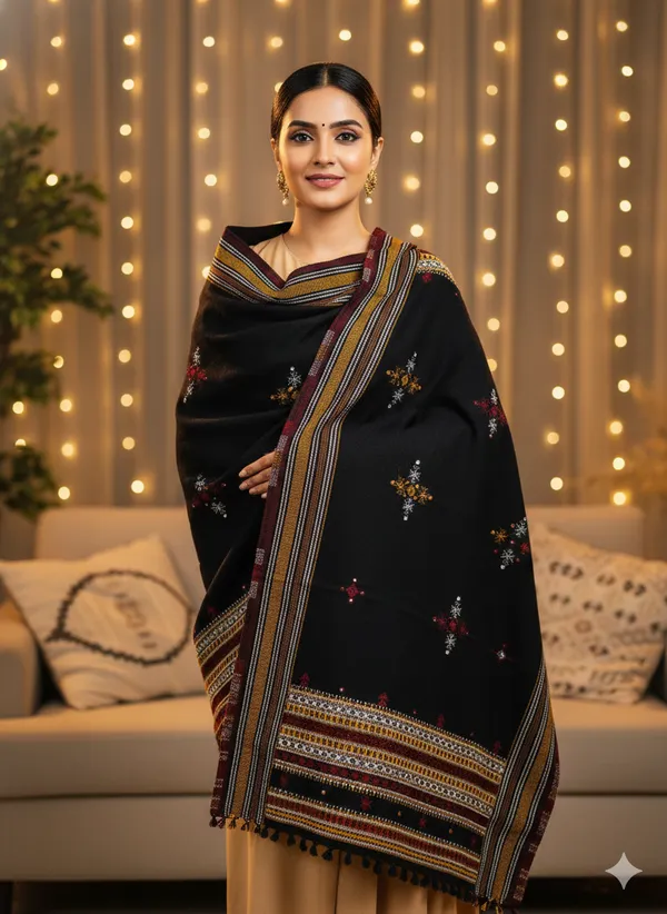 Winter_Special_Bhujodi_Hand_Weaving_Kutchi_By_KH_Choumukh_Shawl_for_women_Black