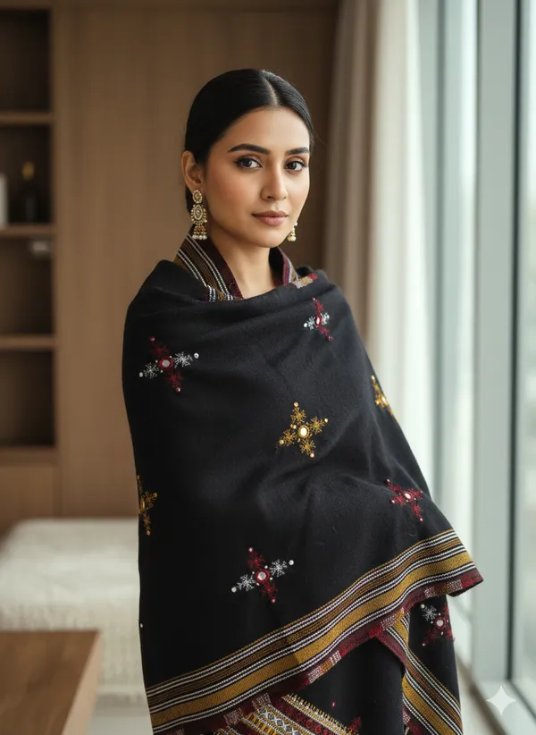 Winter_Special_Bhujodi_Hand_Weaving_Kutchi_By_KH_Choumukh_Shawl_for_women_Black