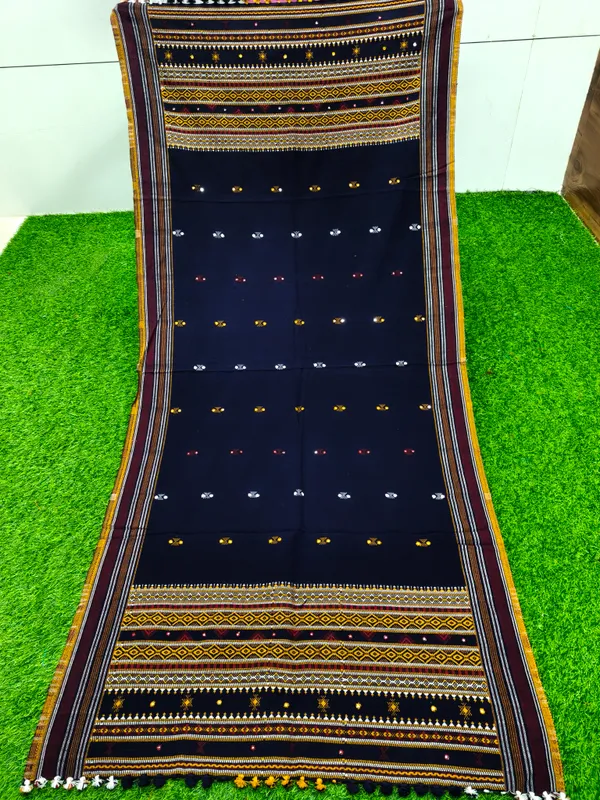 Winter_Special_Bhujodi_Hand_Weaving_Kutchi_KH_Butti__Shawl_for_women_NAVY_BLUE