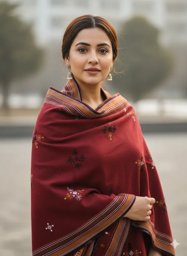 Winter_Special_Bhujodi_Hand_Weaving_Kutchi_By_KH_Choumukh_Shawl_for_women_MAROON