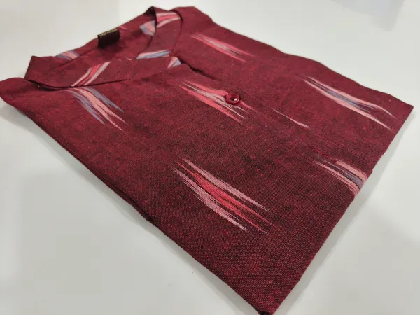 Women’s_Cotton_Ikat_Printed_Short_Kurti_Top_|_Casual_Ethnic_Wear_Tunic_for_Women