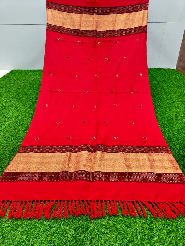 Winter_Special_Bhujodi_Hand_Weaving_Kutchi_By_KH_Jaripatta_Shawl_for_women_RED