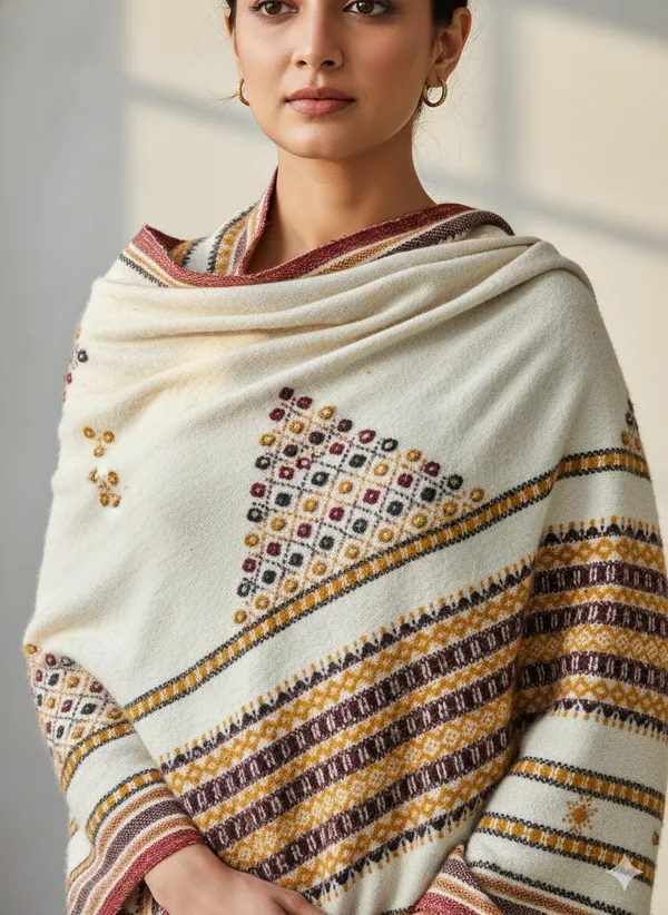 Winter_Special_Bhujodi_Hand_Weaving_Kutchi_KH_Patang_Corner_Shawl_for_women_White