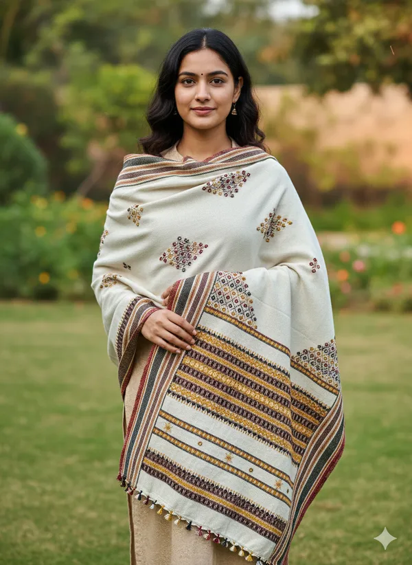 Winter_Special_Bhujodi_Hand_Weaving_Kutchi_KH_Patang_Corner_Shawl_for_women_White