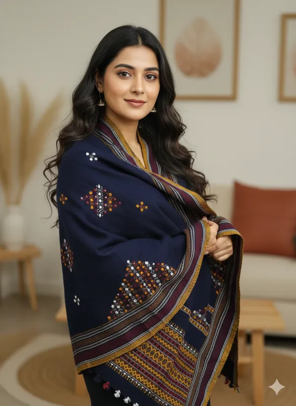 Winter_Special_Bhujodi_Hand_Weaving_Kutchi_KH_Patang_Corner_Shawl_for_women_Navy_Blue