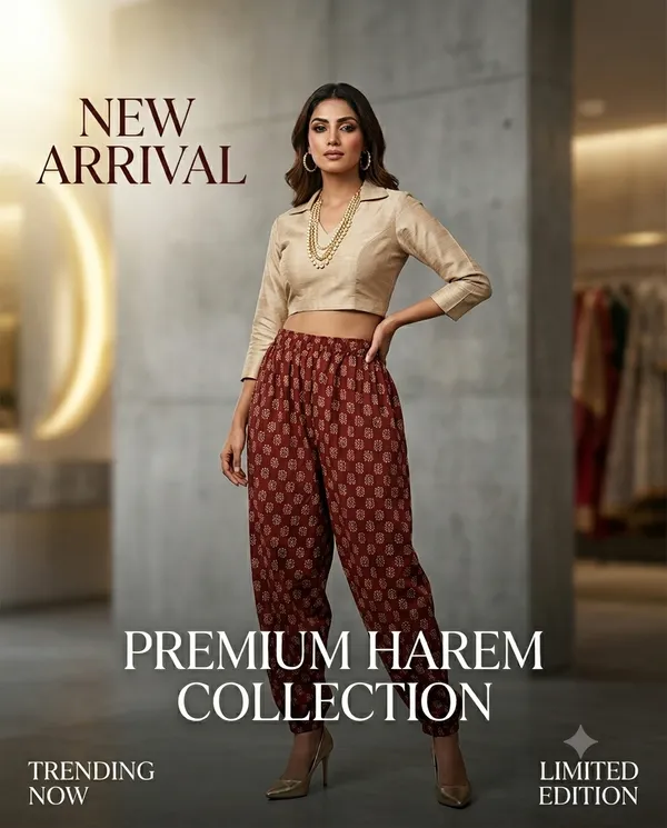 Summer_Special_Pure_Cotton_Original_Ajrakh_Hand_Block_Printed_Harem_Pant_for_women_KH_Ajrakh_Harem_Maroon_04_|_free_size_|Suitable_upto_Xl_|_full_Stitched_|_Original_Ajrakh_Hand_block_printed|