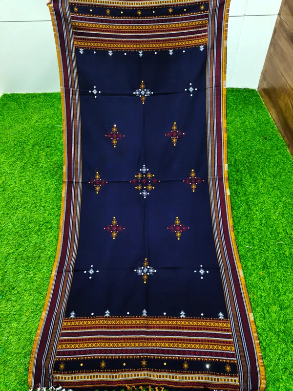 Winter_Special_Bhujodi_Hand_Weaving_Kutchi_By_KH_Choumukh_Shawl_for_women_NAVY_BLUE