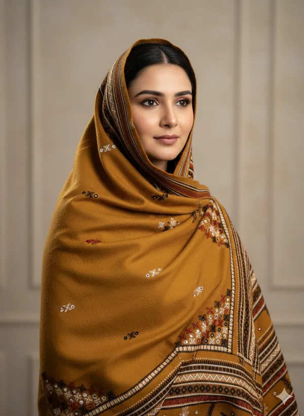 Winter_Special_Bhujodi_Hand_Weaving_Kutchi_KH_Four_Corner_Shawl_for_women_MUSTARD