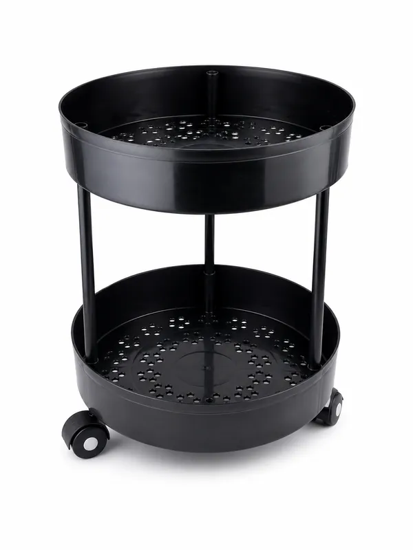 2-Tier_Multipurpose_Round_Storage_Trolley_with_Wheels