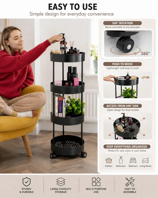 4Tier_Multipurpose_Storage_Trolley_with_Wheels_Black