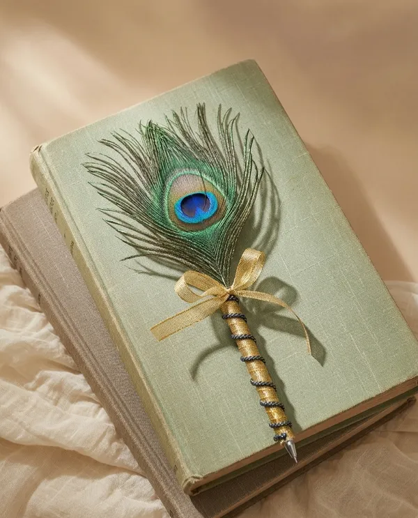 Royal_Feather_Decorative_Pen_For_Gifting